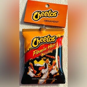 Christmas Ornament Bag Of Cheetos Flamin Hot Crunchy  Snack  Ruz Advertising